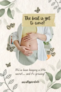 Unforgettable Pregnancy Announcements cards